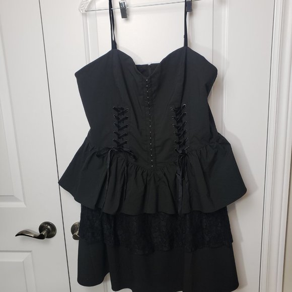 Hell Bunny Spin Doctor Dress Gothic 3x - Picture 5 of 7
